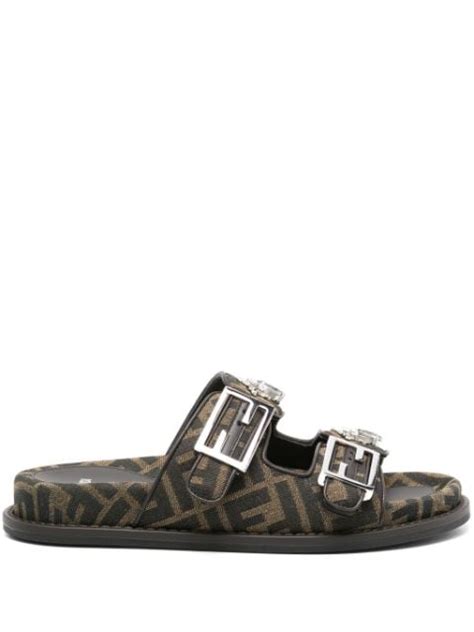 fendi female slides|fendi flip flops for women.